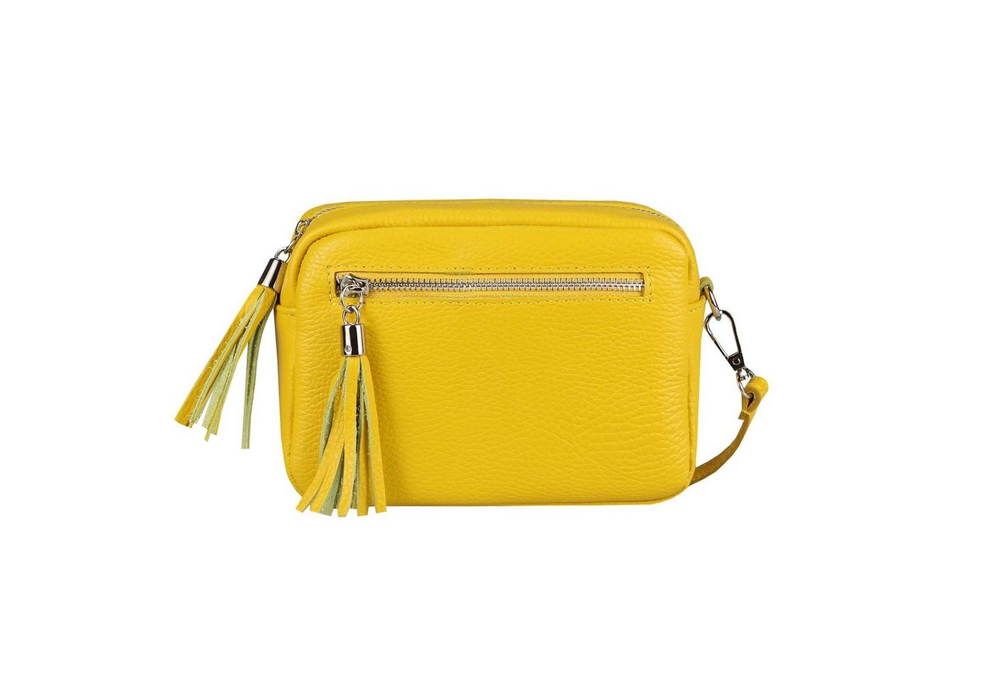 ITALYSHOP24 Schultertasche Made in Italy Damen Leder Tasche CrossOver, als Schultertasche, CrossBody, Umhängetasche tragbar von ITALYSHOP24