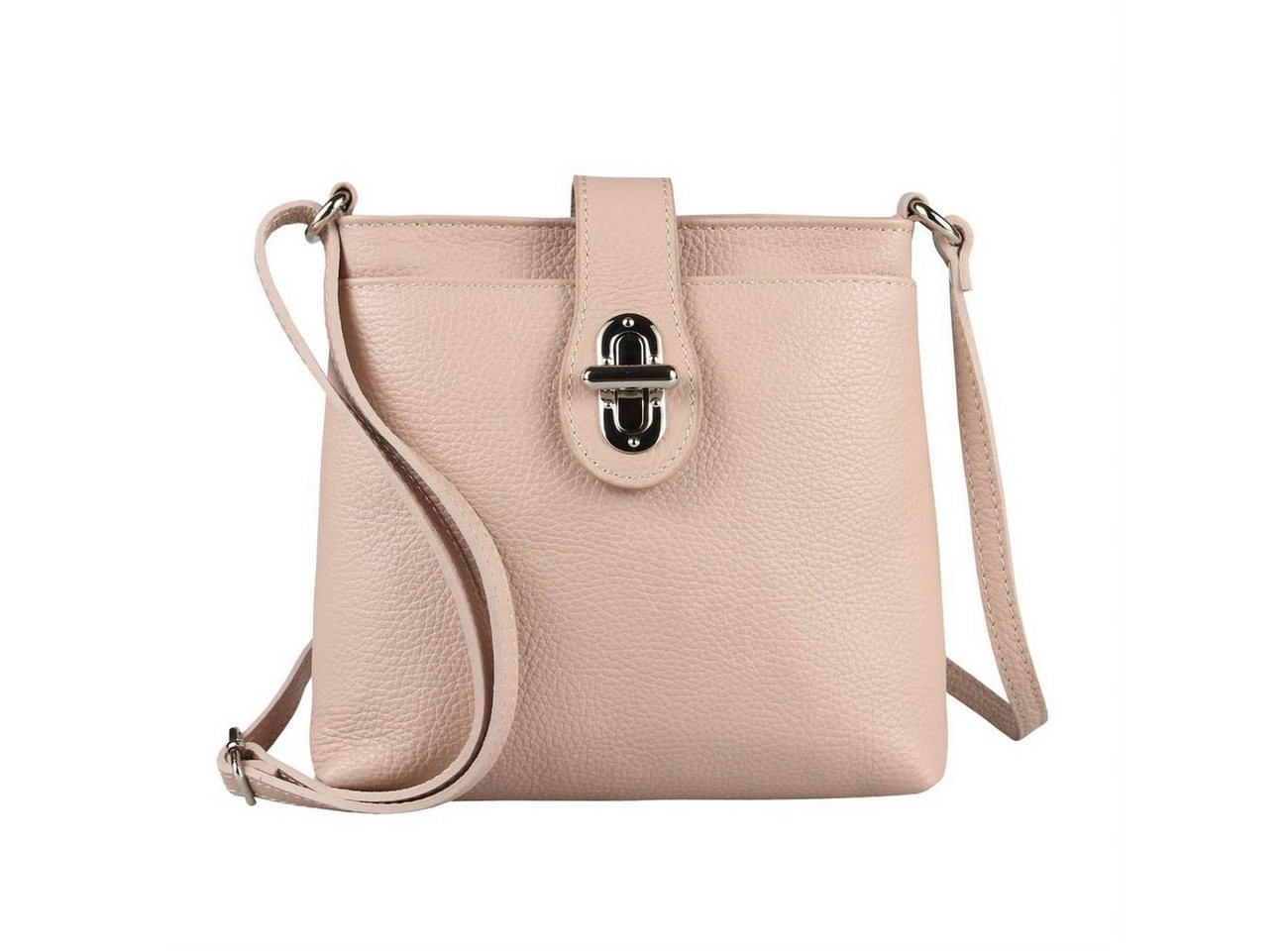 ITALYSHOP24 Schultertasche Made in Italy Damen Leder Tasche CrossOver, als Schultertasche, CrossBody, Umhängetasche tragbar von ITALYSHOP24