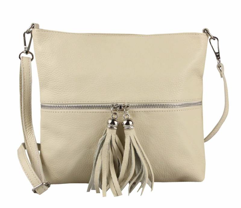 ITALYSHOP24 Schultertasche Made in Italy Damen Leder Brust Tasche Body Messenger Umhängetasche, PREMIUM QUALITÄT Echtleder Business Hobo Shopper CrossBody geräumig von ITALYSHOP24