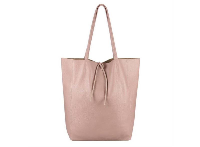 ITALYSHOP24 Schultertasche Made in Italy Damen Premium Leder SHOPPER Tasche HOBO Umhängetasche, Echtleder Business Bag leicht groß klassisch sicher geräumig Beutel von ITALYSHOP24