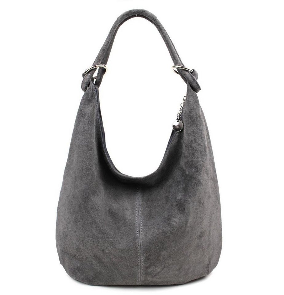 ITALYSHOP24 Schultertasche Made in Italy Damen Leder Tasche Schultertasche, ein Leichtgewicht, als Handtasche, Henkeltasche tragbar von ITALYSHOP24