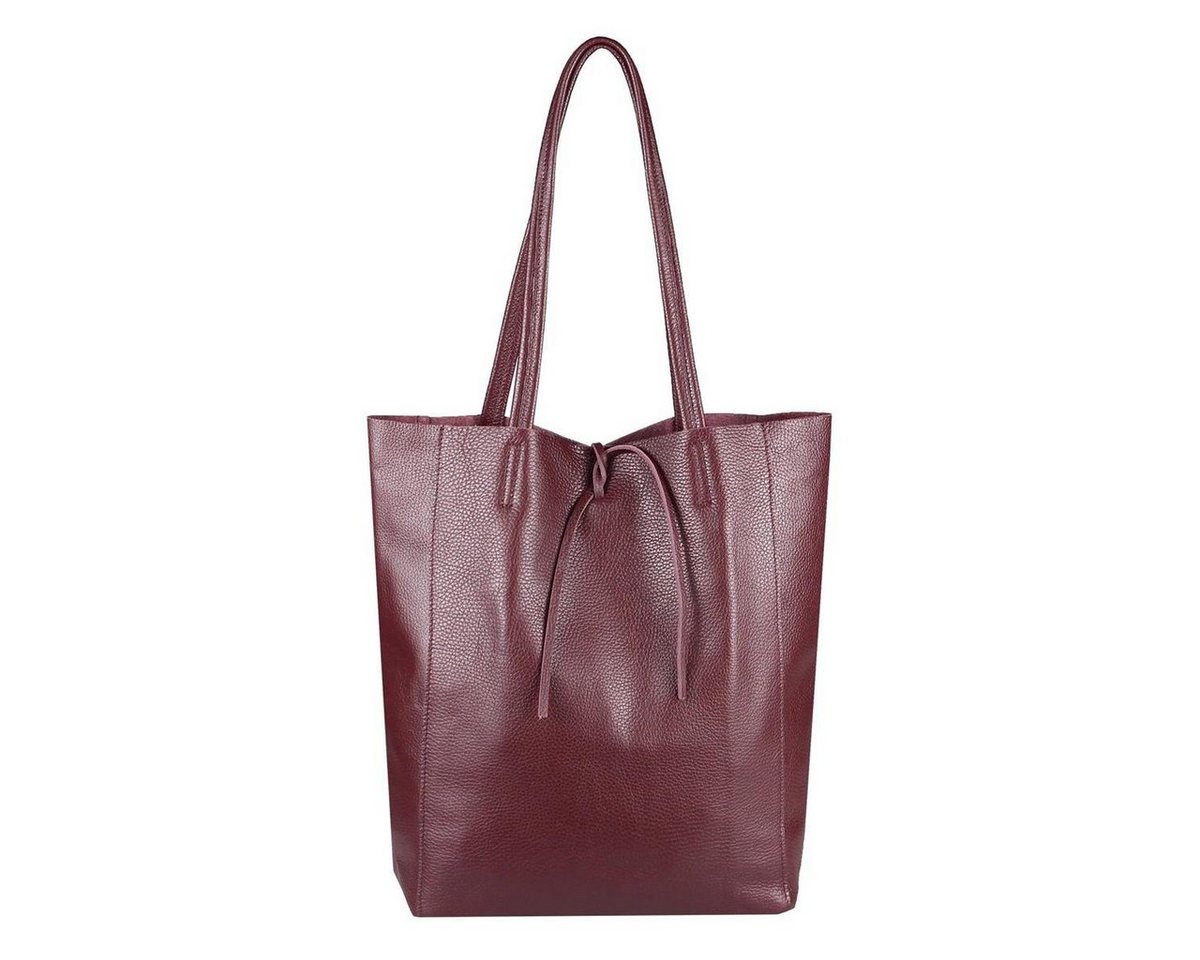 ITALYSHOP24 Schultertasche Made in Italy Damen Leder Tasche Schultertasche, ein Leichtgewicht, als Handtasche, Henkeltasche tragbar von ITALYSHOP24