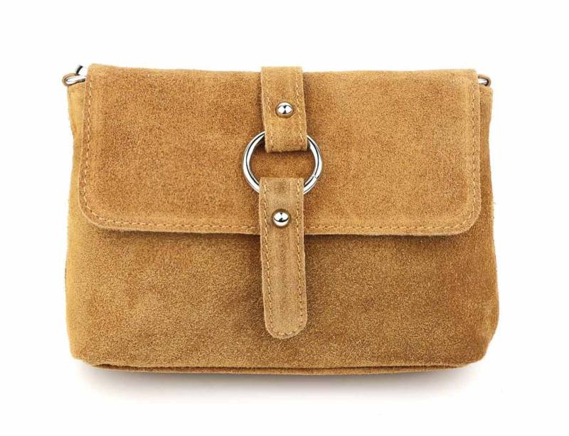 ITALYSHOP24 Schultertasche Made in Italy Damen Leder Tasche Umhängetasche Handtasche CrossOver, Schultertasche CrossBody Wildleder Abendtasche Echtleder Messenger von ITALYSHOP24