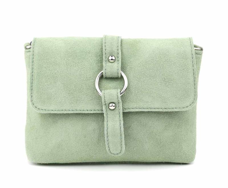 ITALYSHOP24 Schultertasche Made in Italy Damen Leder Tasche Umhängetasche Handtasche CrossOver, Schultertasche CrossBody Wildleder Abendtasche Echtleder Messenger von ITALYSHOP24