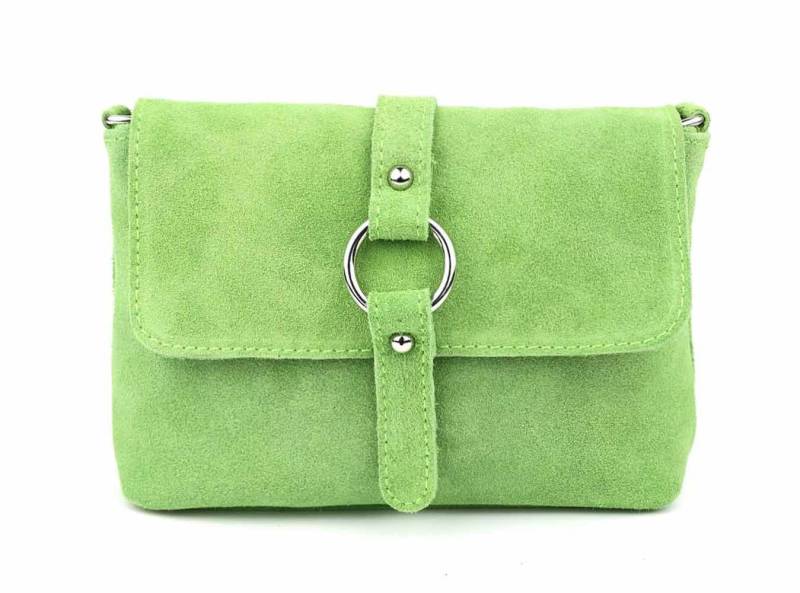 ITALYSHOP24 Schultertasche Made in Italy Damen Leder Tasche Umhängetasche Handtasche CrossOver, Schultertasche CrossBody Wildleder Abendtasche Echtleder Messenger von ITALYSHOP24