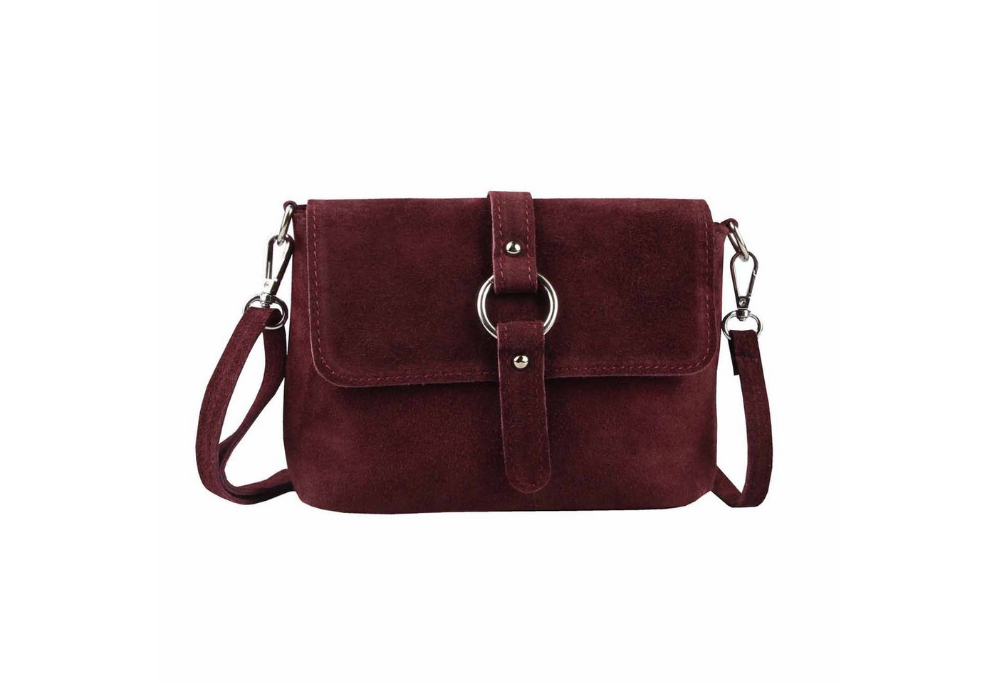 ITALYSHOP24 Schultertasche Made in Italy Damen Leder Tasche Umhängetasche Handtasche CrossOver, Schultertasche CrossBody Wildleder Abendtasche Echtleder Messenger von ITALYSHOP24