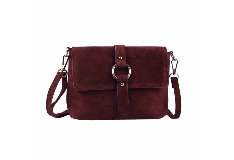 ITALYSHOP24 Schultertasche Made in Italy Damen Leder Tasche Umhängetasche Handtasche CrossOver, Schultertasche CrossBody Wildleder Abendtasche Echtleder Messenger von ITALYSHOP24
