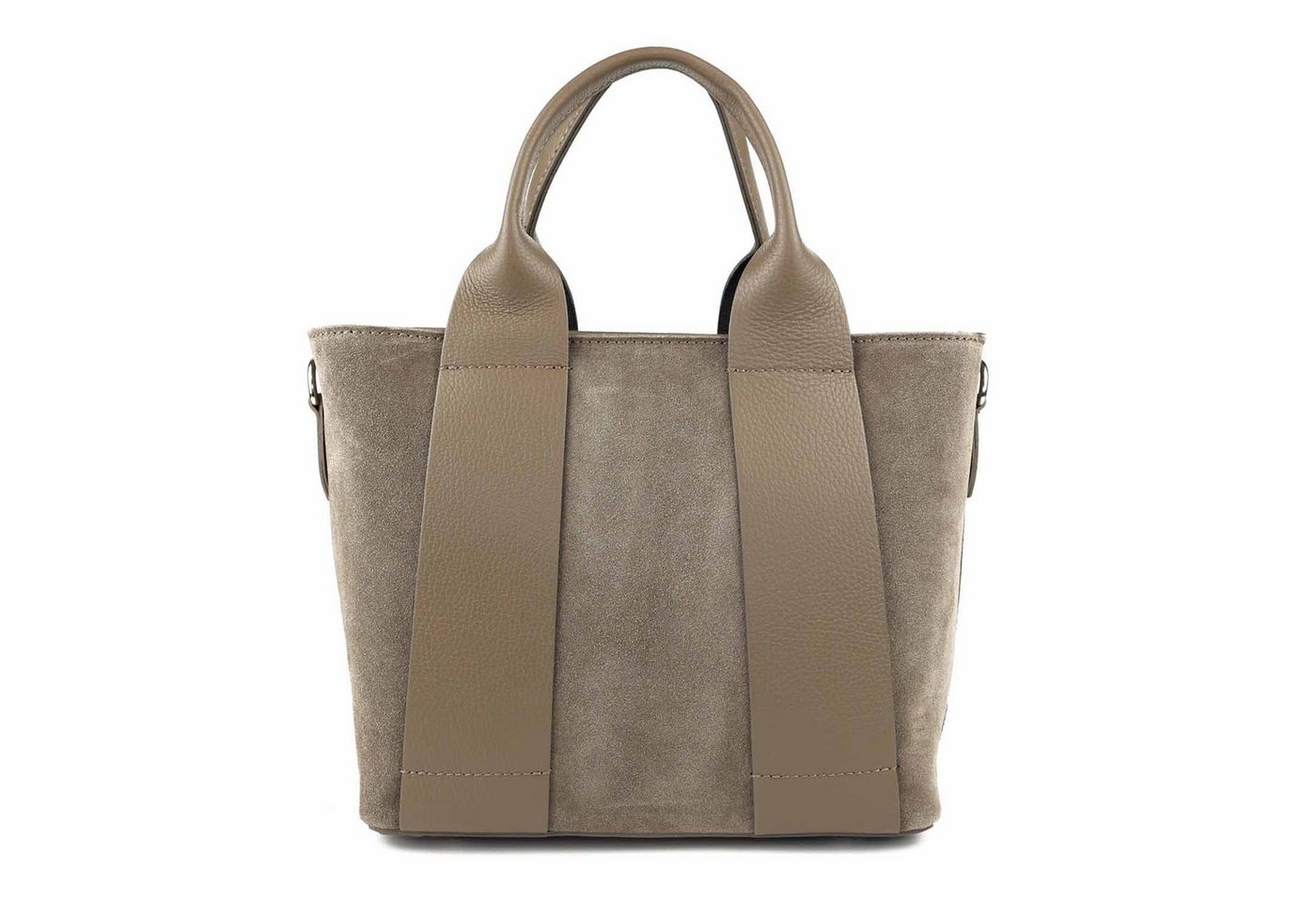 ITALYSHOP24 Schultertasche Made in Italy Damen Wildleder Tasche Shopper Handtasche Umhängetasche, Business CrossOver echt Ledertasche Damentasche Reise Freizeit Outfit von ITALYSHOP24
