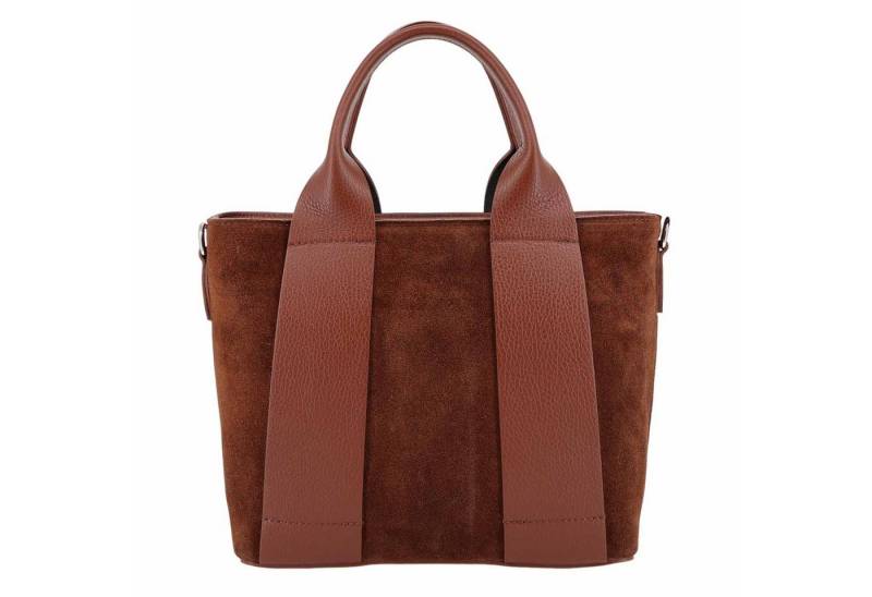 ITALYSHOP24 Schultertasche Made in Italy Damen Wildleder Tasche Shopper Handtasche Umhängetasche, Business CrossOver echt Ledertasche Damentasche Reise Freizeit Outfit von ITALYSHOP24