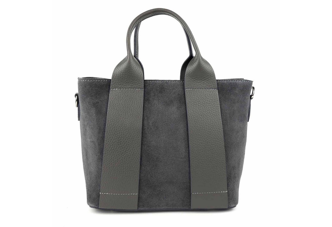 ITALYSHOP24 Schultertasche Made in Italy Damen Wildleder Tasche Shopper Handtasche Umhängetasche, Business CrossOver echt Ledertasche Damentasche Reise Freizeit Outfit von ITALYSHOP24