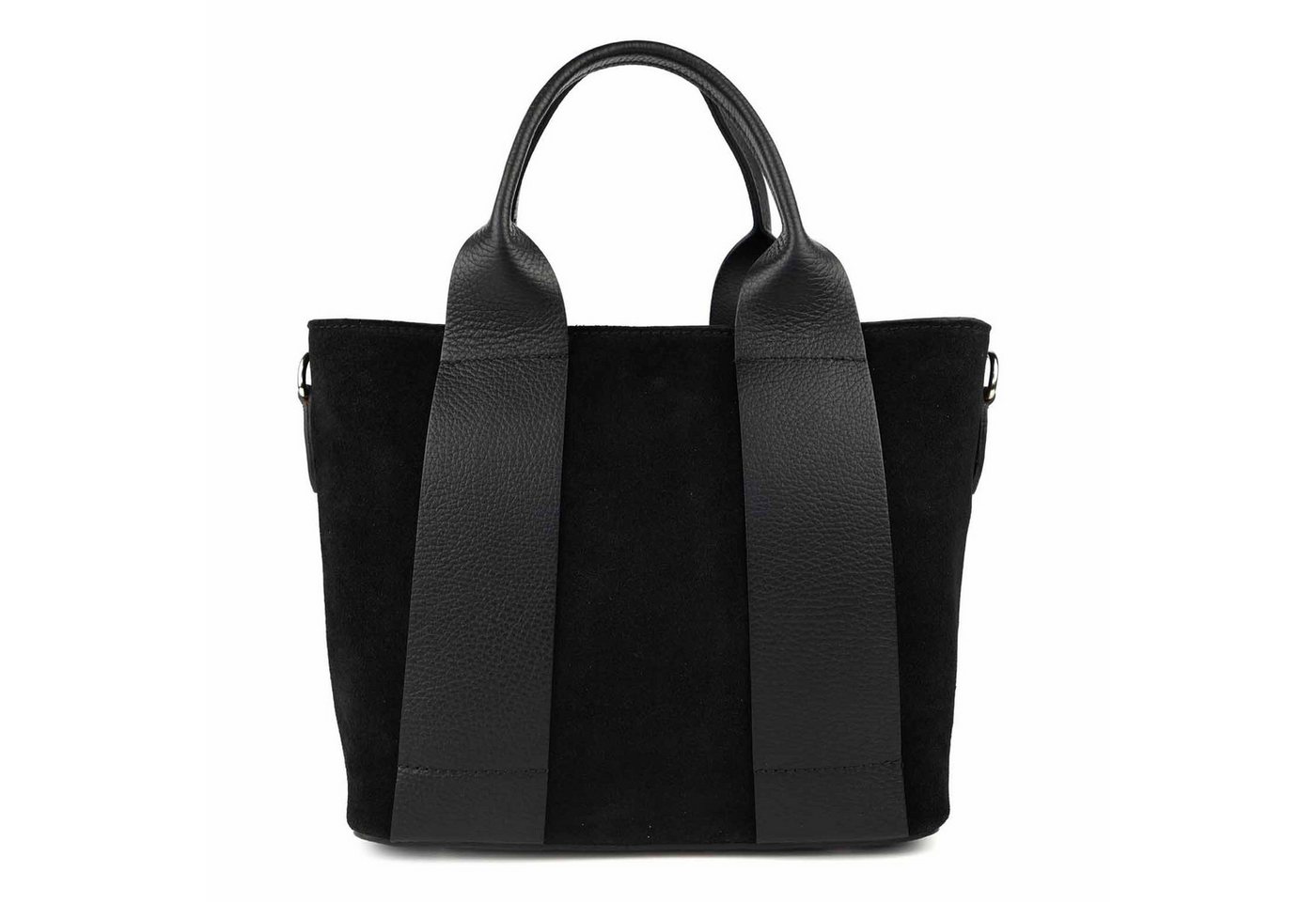 ITALYSHOP24 Schultertasche Made in Italy Damen Wildleder Tasche Shopper Handtasche Umhängetasche, Business CrossOver echt Ledertasche Damentasche Reise Freizeit Outfit von ITALYSHOP24
