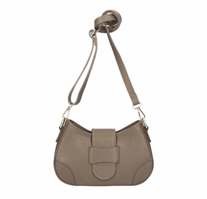 ITALYSHOP24 Schultertasche Made in Italy Damen Wildleder Tasche Umhängetasche CrossOver City Bag, Veloursleder CrossBody Abendtasche Echtleder Body Bag Handtasche Reise von ITALYSHOP24
