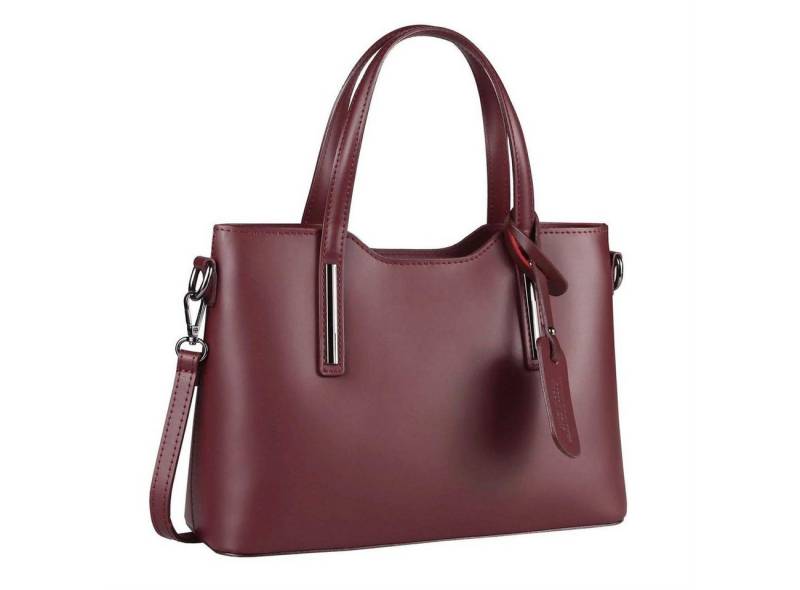 ITALYSHOP24 Schultertasche Made in Italy Damen echt Leder Henkeltasche Shopper Lederhandtasche, Italienische Umhängetasche Cross Over Body Hobo Bag, Premium Qualität von ITALYSHOP24