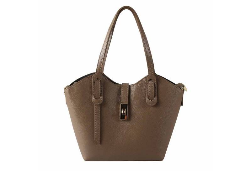 ITALYSHOP24 Schultertasche Made in Italy Damen echt Leder Tasche Shopper Business Lederhandtasche, Italienische Umhängetasche Damentasche Cross Over Tote Bag Freizeit von ITALYSHOP24