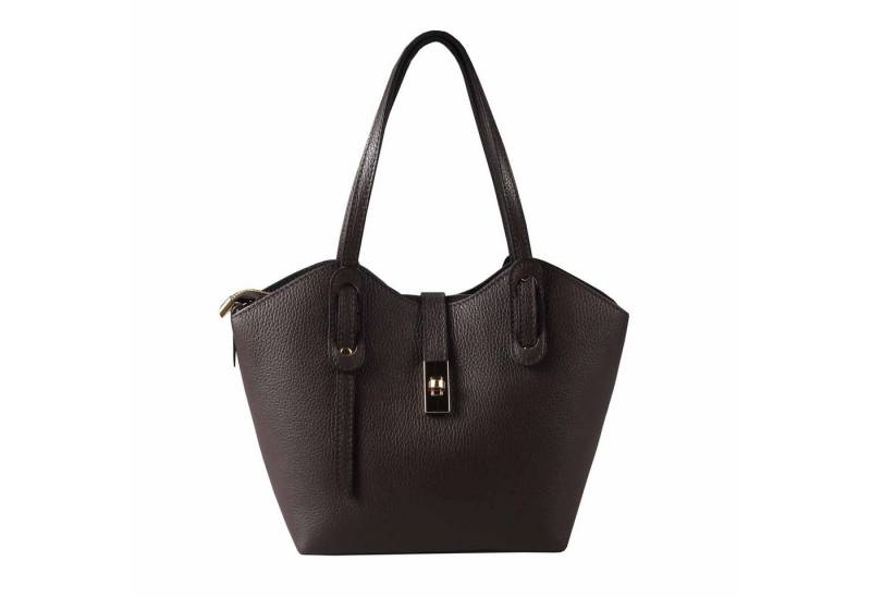 ITALYSHOP24 Schultertasche Made in Italy Damen echt Leder Tasche Shopper Business Lederhandtasche, Italienische Umhängetasche Damentasche Cross Over Tote Bag Freizeit von ITALYSHOP24