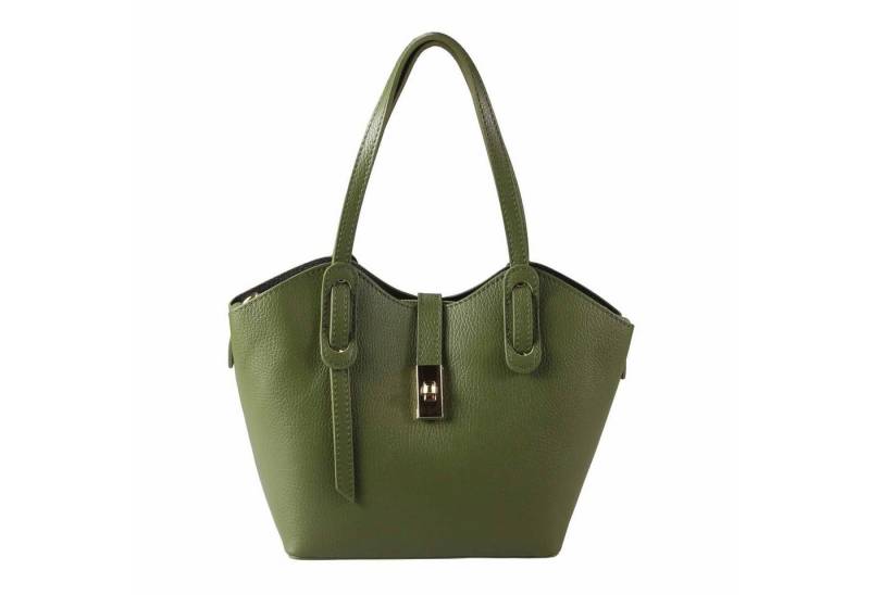 ITALYSHOP24 Schultertasche Made in Italy Damen echt Leder Tasche Shopper Business Lederhandtasche, Italienische Umhängetasche Damentasche Cross Over Tote Bag Freizeit von ITALYSHOP24