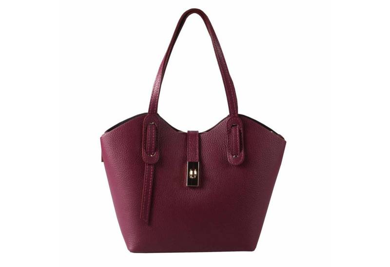 ITALYSHOP24 Schultertasche Made in Italy Damen echt Leder Tasche Shopper Business Lederhandtasche, Italienische Umhängetasche Damentasche Cross Over Tote Bag Freizeit von ITALYSHOP24