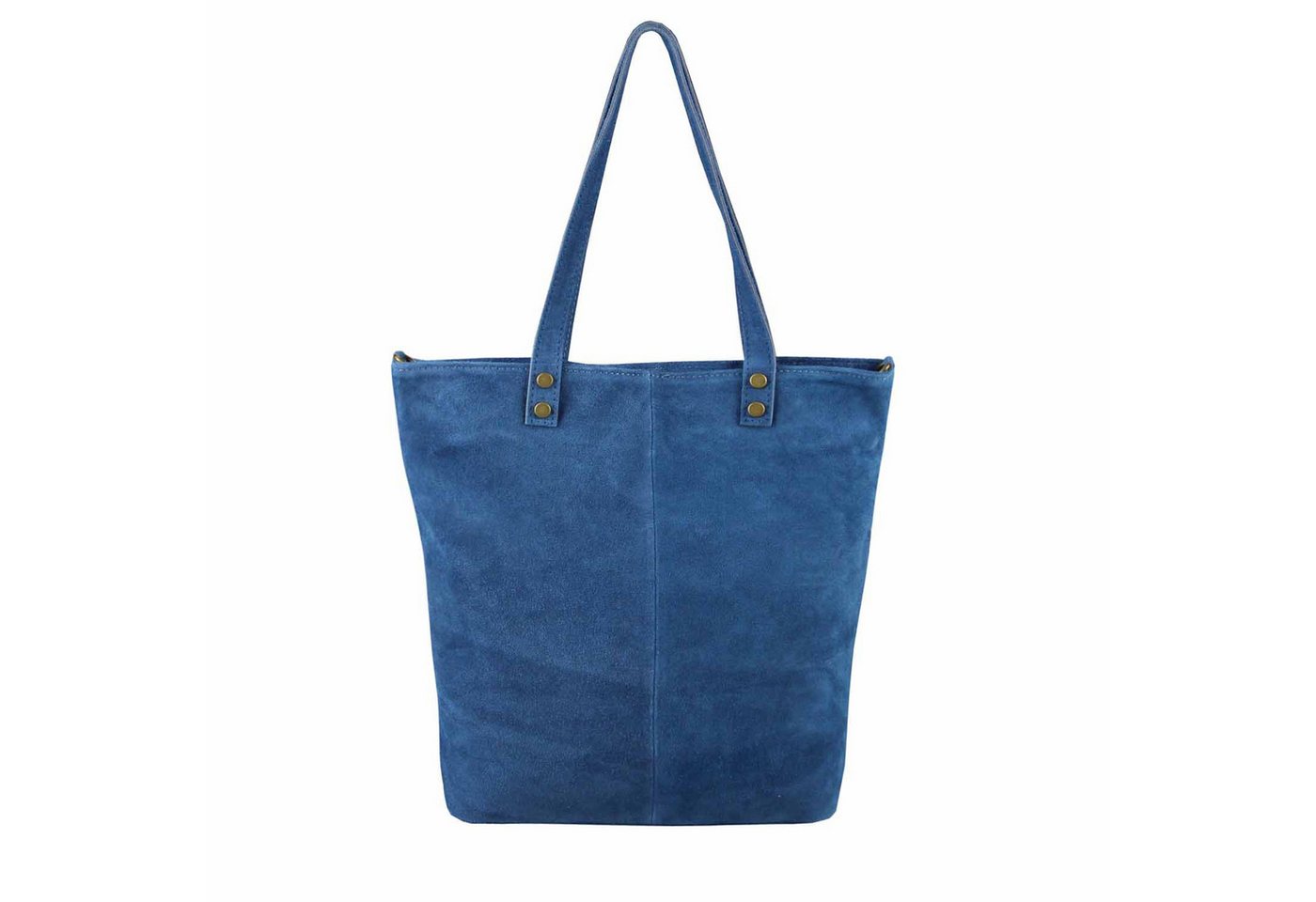 ITALYSHOP24 Schultertasche Made in Italy XL Damen Wildleder Tasche Shopper Umhängetasche Tote Bag, Cross Over Handtasche Ledertasche Hobo Bag City Bag Leichtgewicht von ITALYSHOP24