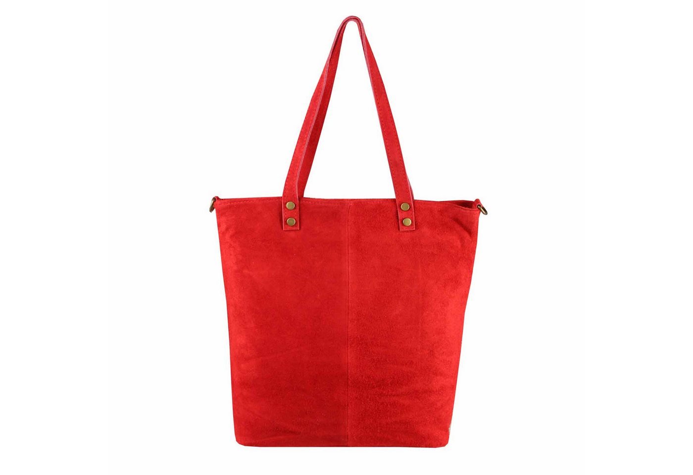 ITALYSHOP24 Schultertasche Made in Italy XL Damen Wildleder Tasche Shopper Umhängetasche Tote Bag, Cross Over Handtasche Ledertasche Hobo Bag City Bag Leichtgewicht von ITALYSHOP24