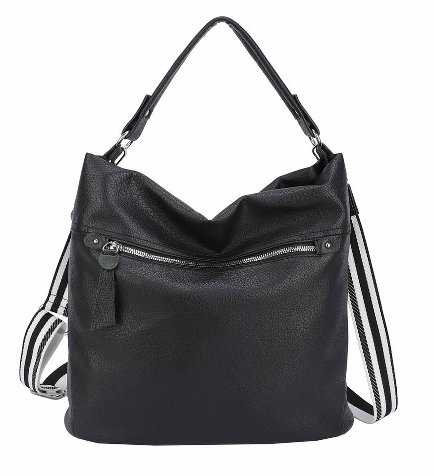 ITALYSHOP24 Schultertasche XL Damen Tasche Shopper Hobo-Bag Schultertasche, ein Leichtgewicht, als Handtasche, Henkeltasche tragbar von ITALYSHOP24