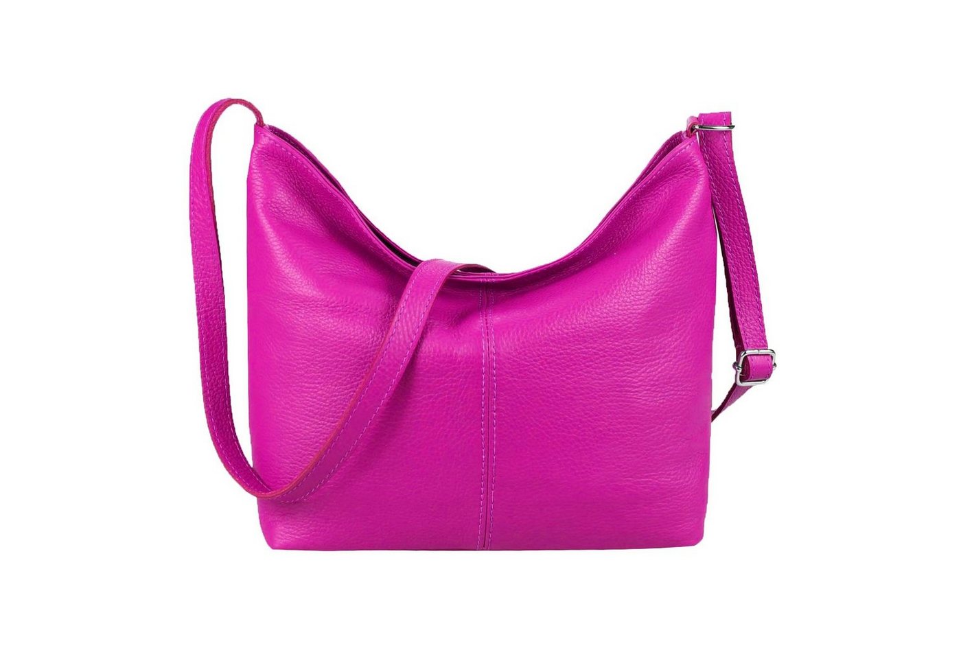 ITALYSHOP24 Shopper MADE IN ITALY Damen Leder Tasche Shopper Umhängetasche Cross Over Body, als Handtasche, Umhängetasche, CrossOver tragbar von ITALYSHOP24