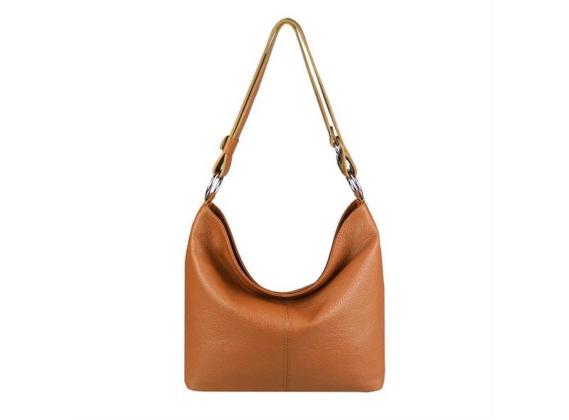 ITALYSHOP24 Shopper Made in Italy Damen Leder Tasche Schultertasche, als Handtasche, Umhängetasche, CrossOver tragbar von ITALYSHOP24