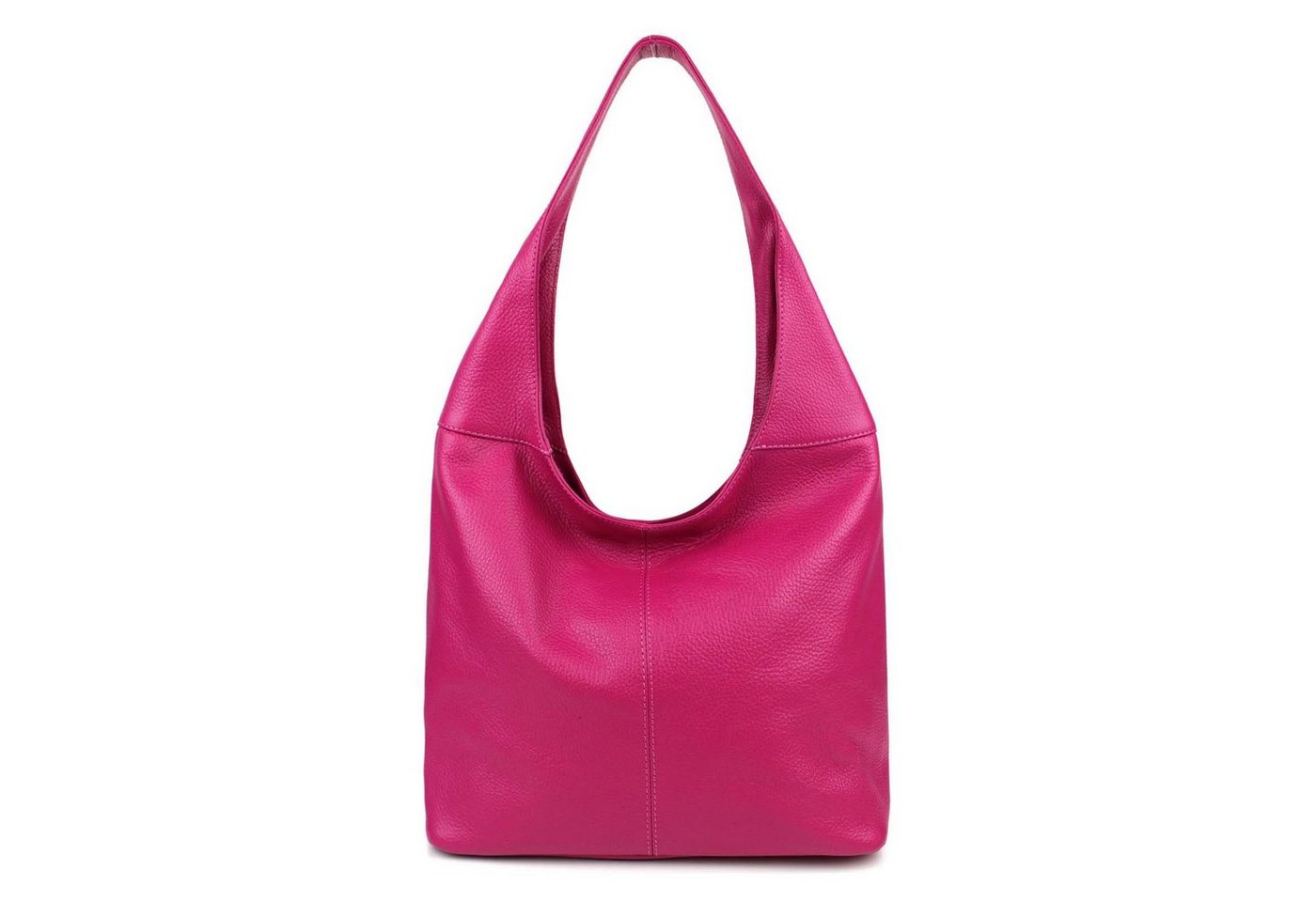 ITALYSHOP24 Shopper Made in Italy Damen Leder Tasche Schultertasche, ein Leichtgewicht, als Handtasche, Umhängetasche tragbar von ITALYSHOP24