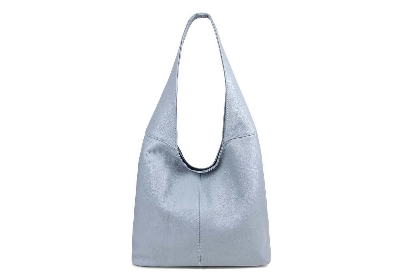 ITALYSHOP24 Shopper Made in Italy Damen Leder Tasche Schultertasche, ein Leichtgewicht, als Handtasche, Umhängetasche tragbar von ITALYSHOP24