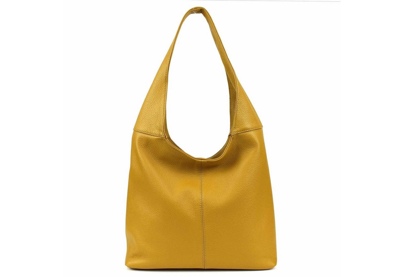 ITALYSHOP24 Shopper Made in Italy Damen Leder Tasche Schultertasche, ein Leichtgewicht, als Handtasche, Umhängetasche tragbar von ITALYSHOP24