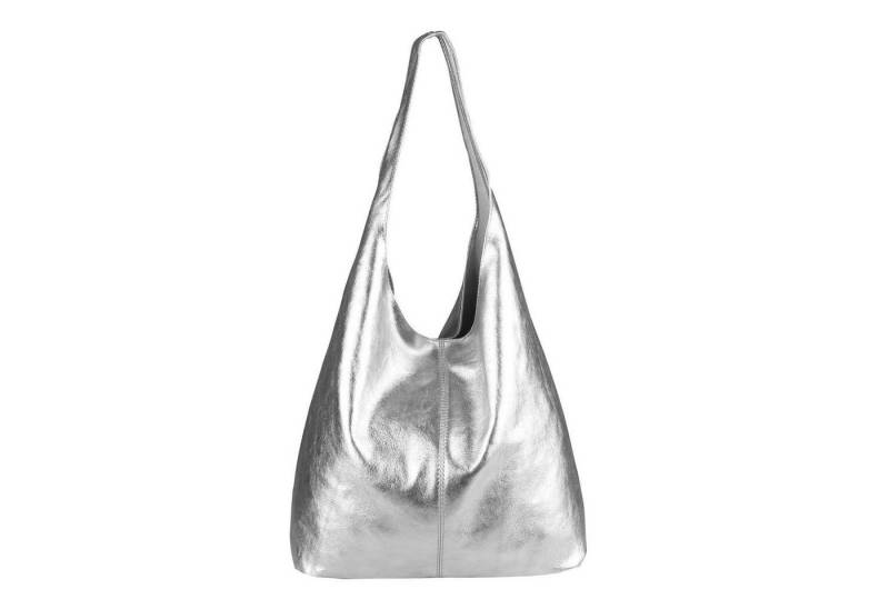 ITALYSHOP24 Shopper Made in Italy Damen Leder Tasche Schultertasche, ein Leichtgewicht Shopper, als Handtasche, Henkeltasche tragbar von ITALYSHOP24
