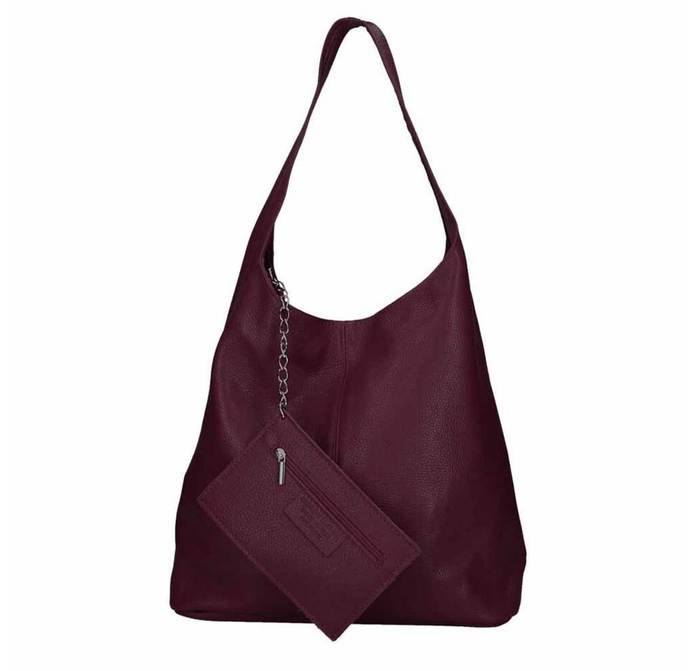 ITALYSHOP24 Shopper Made in Italy XL Damen echtes Leder Tasche Schultertasche Hobo Bag, Umhängetasche Workbag Businesstasche Ledertasche Beuteltasche Freizeit von ITALYSHOP24