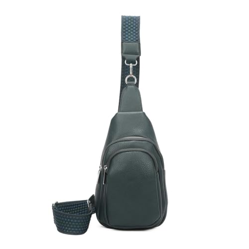 Unisex Crossbody Bodybag Sling Tasche Rucksack Crossover Schultertasche Brusttasche Umhängetasche Bag Damen Herren Jeansblau von ITALYSHOP24