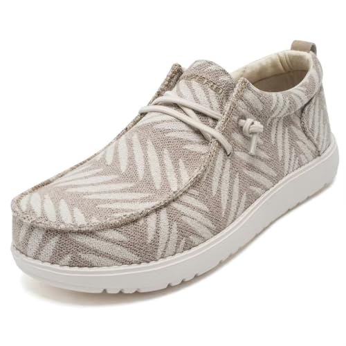 ITAZERO Damen Weite Wanderschuhe Slip-On Loafer mit Fußgewölbeunterstützung Diabetiker-Orthopädische Komfortschuhe für geschwollene Füße bei Plantarfasziitis, aprikose, 39.5 EU Weit von ITAZERO