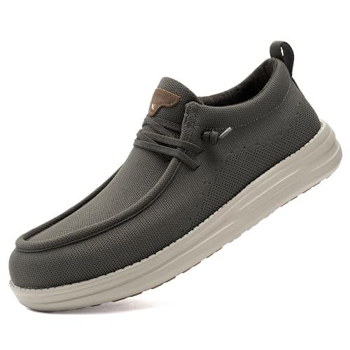ITAZERO Herren-Wanderschuhe mit breiter Zehenbox, Netzstoff, breite Breite, mit Fußgewölbeunterstützung, Einlegesohle für Plantarfasziitis, 6e Brown, 10.5 XX-Wide von ITAZERO
