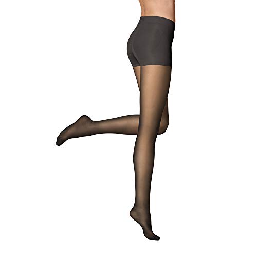 ITEM m6 - Strumpfhose mit Kompression für Damen, 15 DEN, Größe M, L1, CONTOURING TIGHTS, Almost Black von ITEM m6