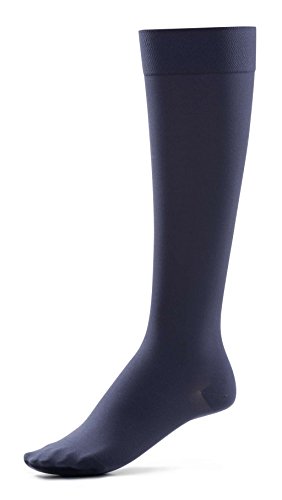 ITEM m6 Damen Kniestrumpf Soft Touch 50 Den Look opaque - blickdicht (L1S, marine) von ITEM m6