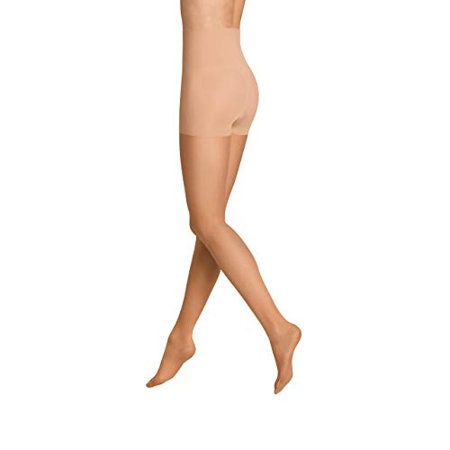 ITEM m6 - Strumpfhose mit Kompression für Damen, 15 DEN, Größe M, L1 INVISIBLE Control Top TIGHTS, Light Tan/Butterscotch von ITEM m6