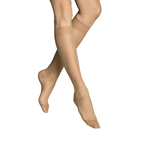 ITEM m6 - Kniestrümpfe mit Kompression für Damen, 15 DEN, 42-44, "INVISIBLE KNEE-HIGH, Suntan/Almond von ITEM m6