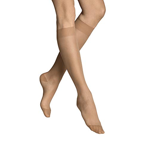ITEM m6 - Kniestrümpfe mit Kompression für Damen, 15 DEN, 39-31, "INVISIBLE KNEE-HIGH, Toffee von ITEM m6