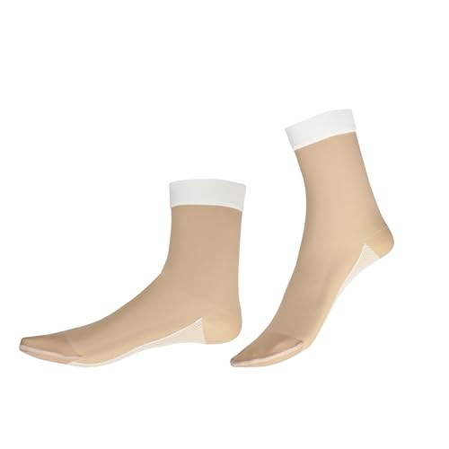 ITEM m6 - Socken mit Kompression für Damen, Größe S, Unsichtbar, Atmungsaktiv, "INVISIBLE SNEAKER", Powder von ITEM m6