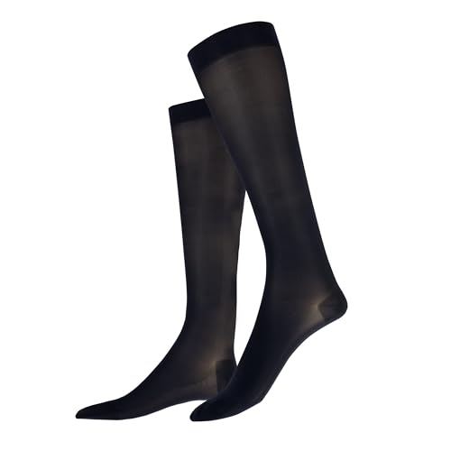 ITEM m6 - Kniestrümpfe mit Kompression für Damen, 20 DEN, 36-38, "Translucent Conscious Knee high, Schwarz von ITEM m6