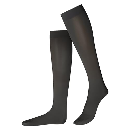 ITEM m6 - Kniestrümpfe mit Kompression für Damen, 30 DEN, 36-38, "TRANSLUCENT 30 Conscious, Schwarz von ITEM m6