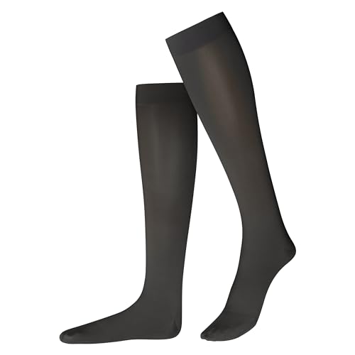 ITEM m6 - Kompressionsstrümpfe Damen - Kniestrümpfe TRANSLUCENT 30 Conscious schwarz | 30 DEN Knee high socks aus nachhaltigen Materialien | 36-38 von ITEM m6