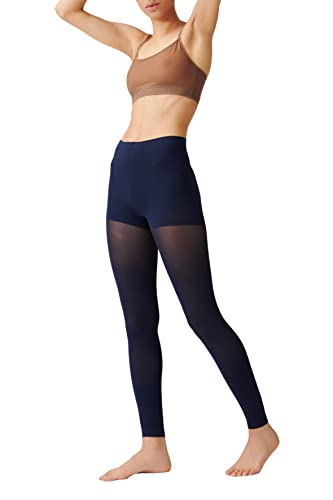 ITEM m6 - Leggings mit Kompression und Push-Up für Damen, 50 DEN, Größe S, L1 Soft Touch Conscious, Marine von ITEM m6