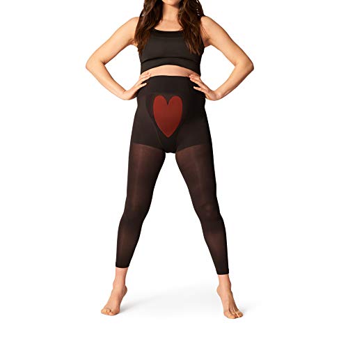 ITEM m6 - Umstandsleggings mit Kompression für Schwangere, Blickdicht, 50 DEN, Größe S, Petite, Mama Leggings, Black von ITEM m6