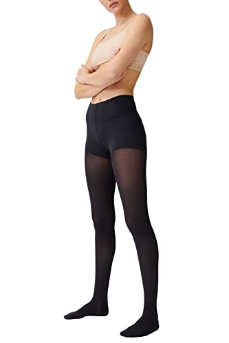 ITEM m6 - Strumpfhose mit Kompression für Damen, 50 DEN, Größe L, L1, SOFT TOUCH CONSCIOUS Control Top TIGHTS, Almost Black von ITEM m6