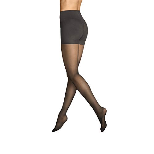 ITEM m6 - Strumpfhose mit Kompression für Damen, 20 DEN, Größe M, Tall, TRANSLUCENT 20 Conscious Control Top TIGHTS, Schwarz von ITEM m6