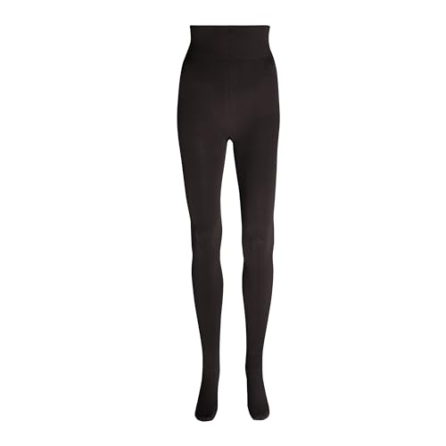 ITEM m6 - Thermo Strumpfhose Damen mit Kompression- COSY WINTER TIGHTS CONSCIOUS | Blickdichte Strumpfhose 100 DEN | Nachhaltige, gefütterte Strumpfhose Almost black | M Petite von ITEM m6