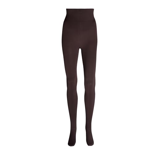 ITEM m6 - Strumpfhose mit Kompression für Damen, Blickdicht, 100 DEN, Größe L, Petite, COSY WINTER TIGHTS CONSCIOUS, Braun von ITEM m6