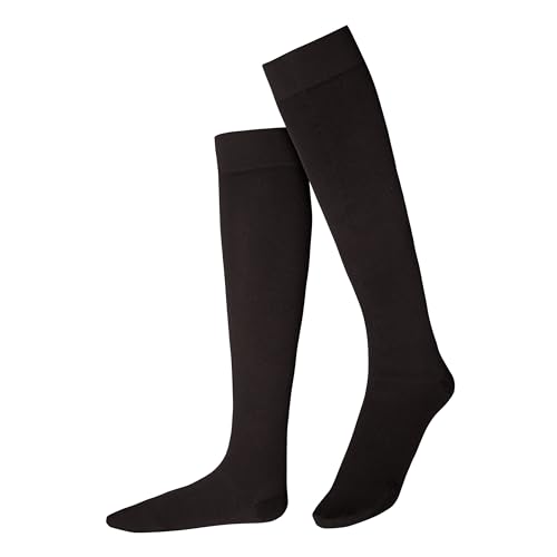 ITEM m6 - Thermosocken Damen mit Kompression - COSY WINTER KNEE HIGH SOCKS CONSCIOUS | Warme Strümpfe 100 DEN | Nachhaltige Kniestrümpfe Almost Black | 36-38 von ITEM m6